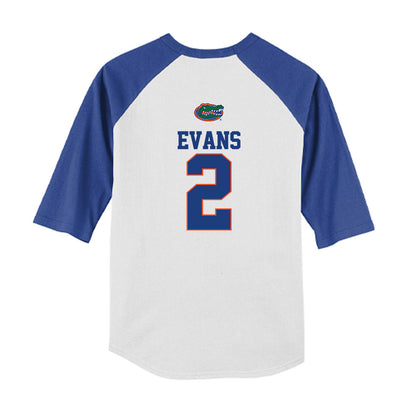 Florida - NCAA Baseball : Ty Evans - USA Raglan Youth Raglan T-Shirt-1