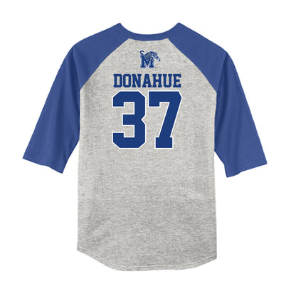 Memphis - NCAA Baseball : Hayden Donahue - USA Raglan Raglan Shirt-1