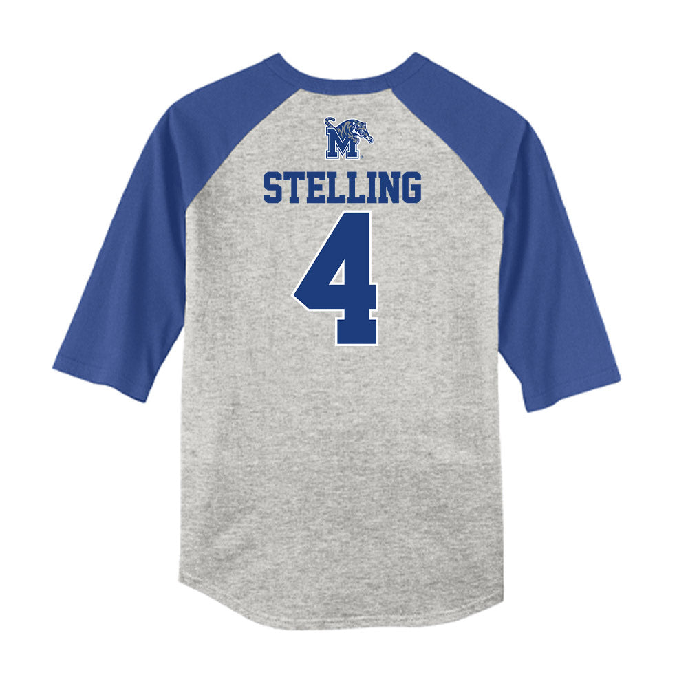 Memphis - NCAA Baseball : Logan Stelling - USA Raglan Raglan Shirt-1