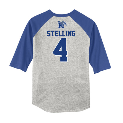 Memphis - NCAA Baseball : Logan Stelling - USA Raglan Raglan Shirt-1