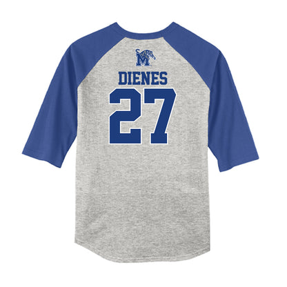 Memphis - NCAA Baseball : Jacob Dienes - USA Raglan Shirt-1