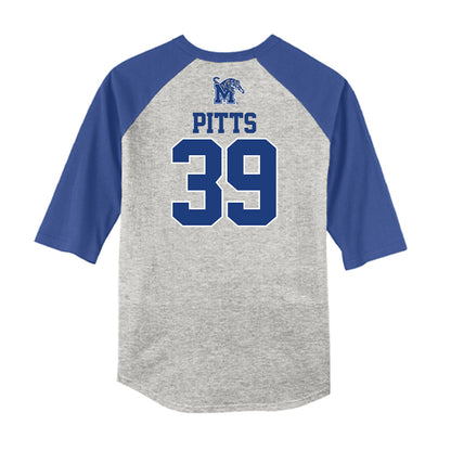Memphis - NCAA Baseball : Jack Pitts - USA Raglan Raglan Shirt-1
