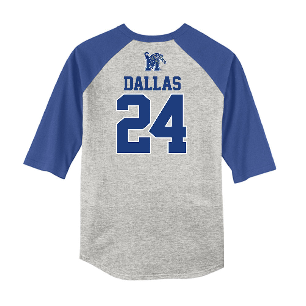 Memphis - NCAA Baseball : Michael Dallas - USA Raglan Raglan Shirt-1