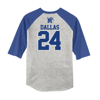 Memphis - NCAA Baseball : Michael Dallas - USA Raglan Raglan Shirt-1