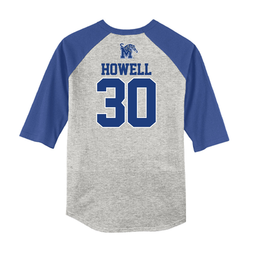 Memphis - NCAA Baseball : Will Howell - USA Raglan Raglan Shirt-1