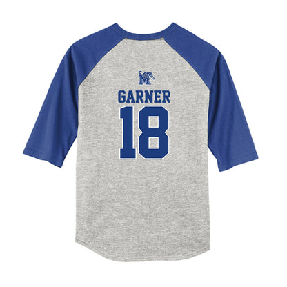 Memphis - NCAA Baseball : Seth Garner - USA Raglan Youth Raglan T-Shirt-1