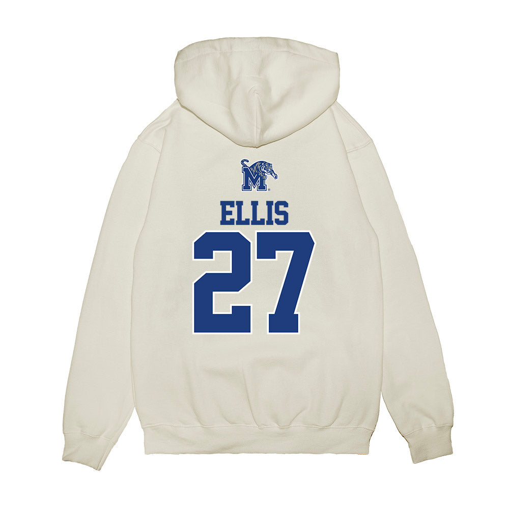 Memphis - NCAA Baseball : Luke Ellis - USA Raglan Premium Hooded Sweatshirt-1