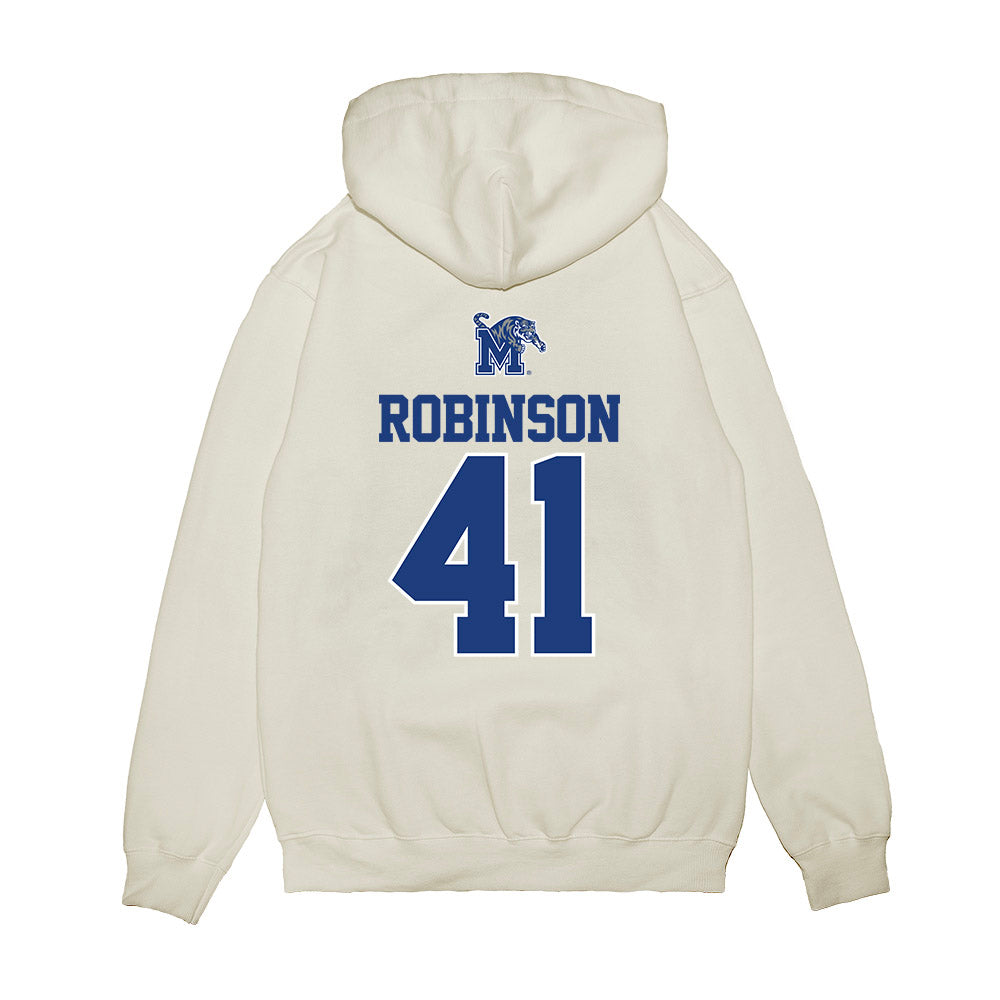 Memphis - NCAA Baseball : Caden Robinson - USA Raglan Premium Hooded Sweatshirt-1