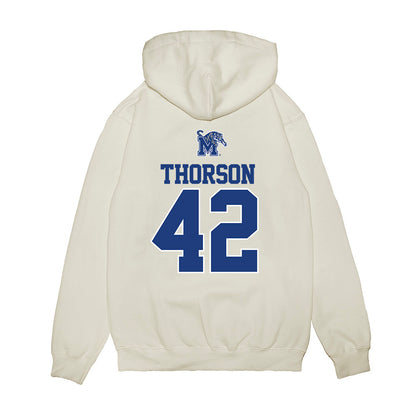 Memphis - NCAA Baseball : Shane Thorson - USA Raglan Premium Hooded Sweatshirt-1