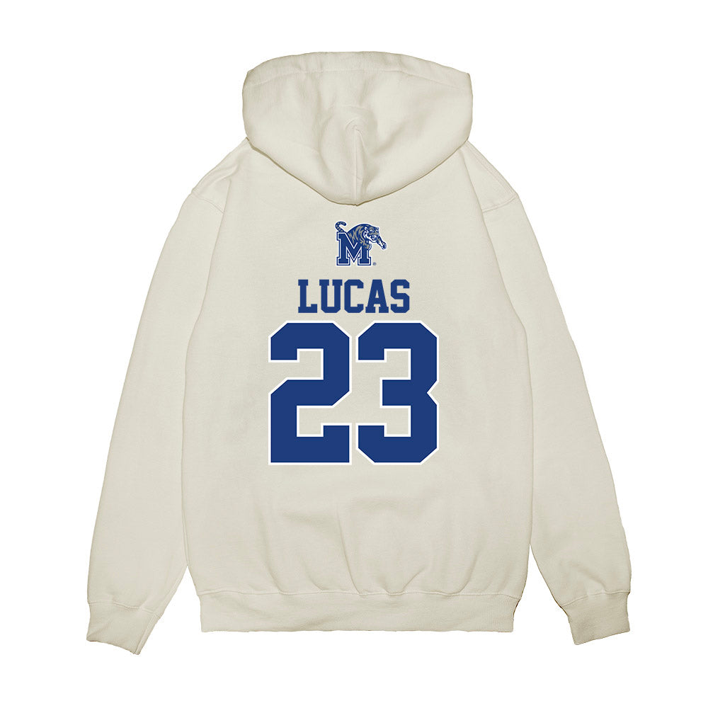 Memphis - NCAA Baseball : Isaac Lucas - USA Raglan Premium Hooded Sweatshirt-1