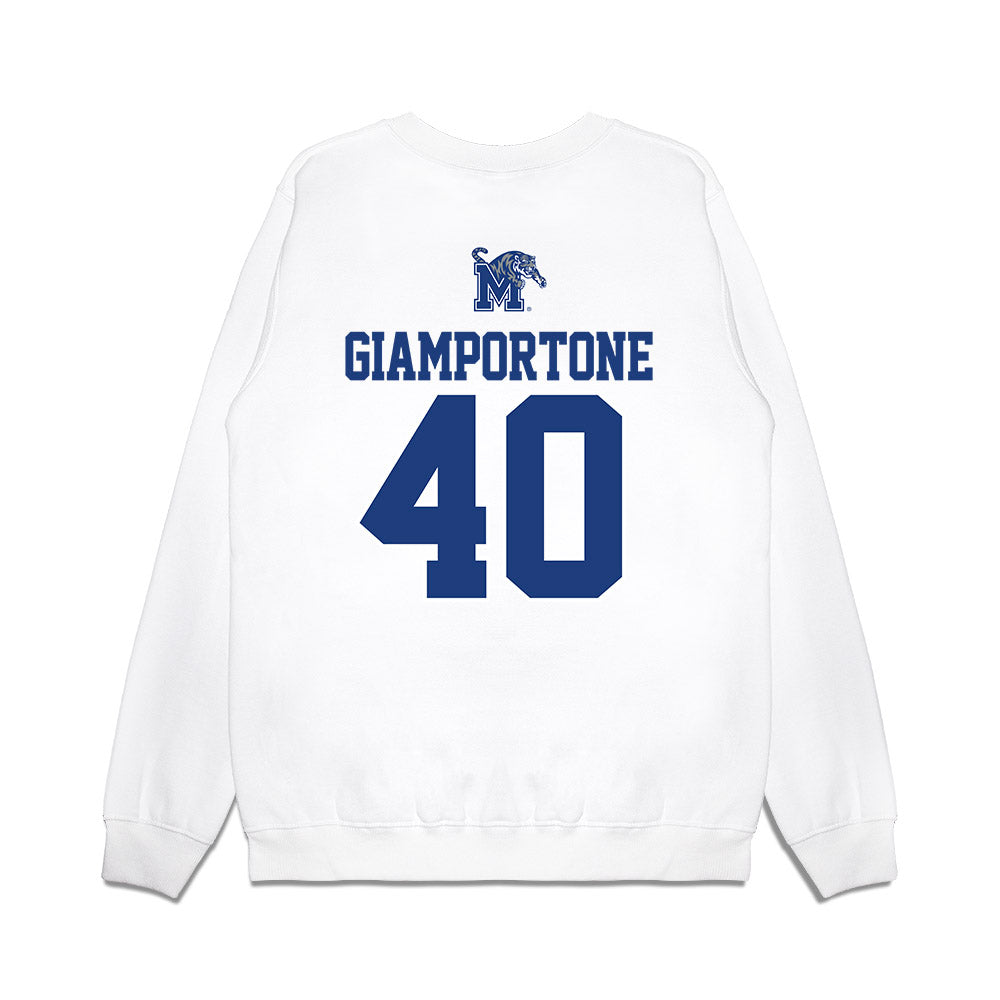 Memphis - NCAA Baseball : Seth Giamportone - USA Raglan Premium Crewneck Sweatshirt-1