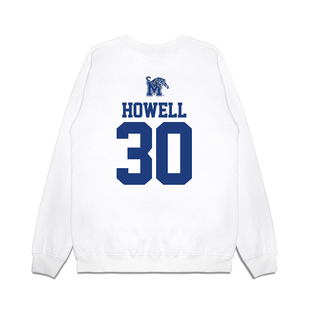 Memphis - NCAA Baseball : Will Howell - USA Raglan Premium Crewneck Sweatshirt-1