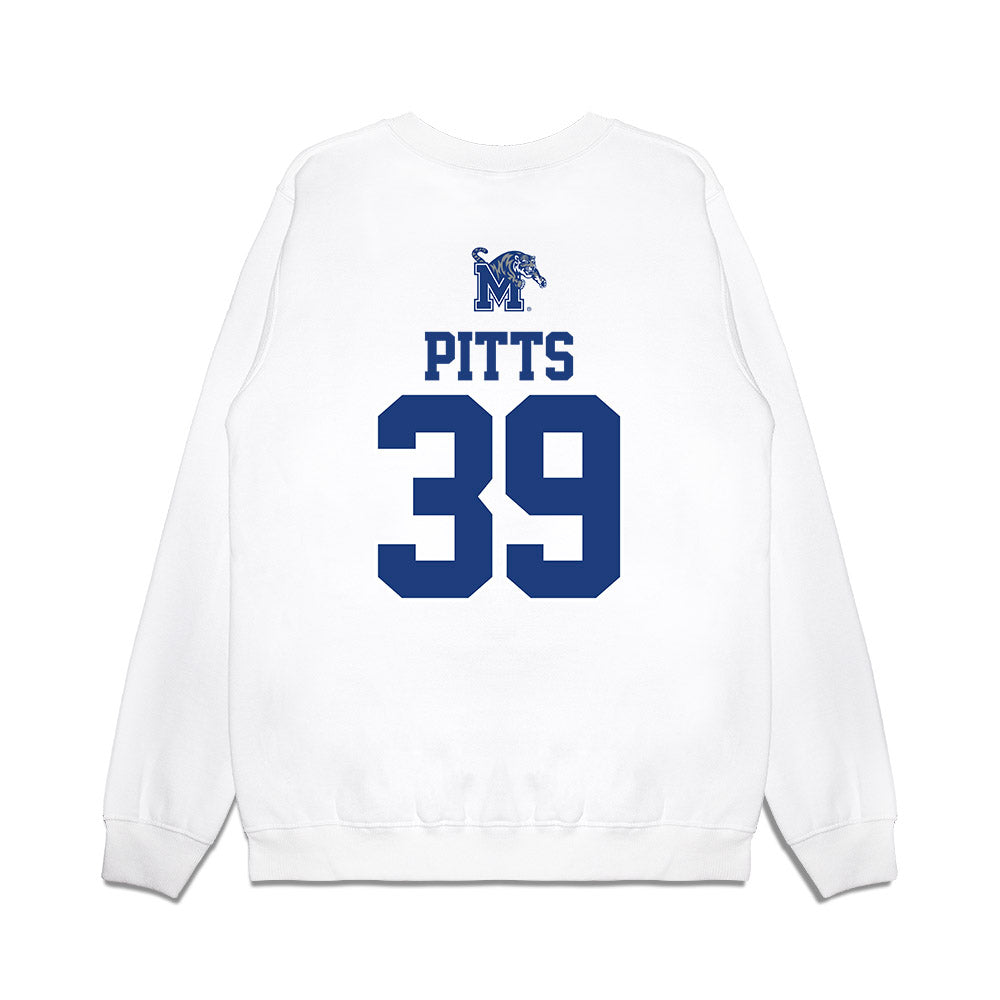 Memphis - NCAA Baseball : Jack Pitts - USA Raglan Premium Crewneck Sweatshirt-1