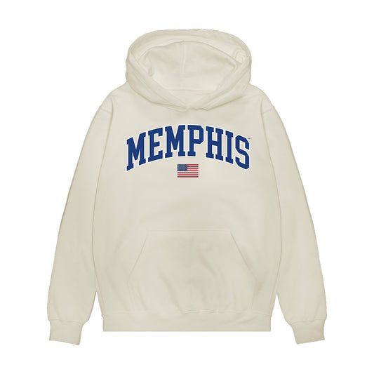 Memphis - NCAA Baseball : Luke Ellis - USA Raglan Premium Hooded Sweatshirt-0