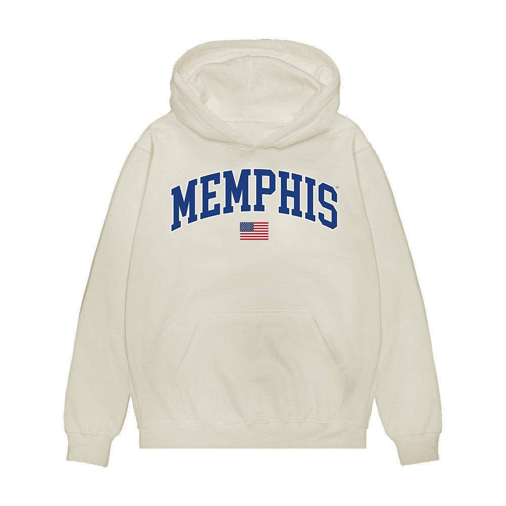 Memphis - NCAA Baseball : Charlie Smith - USA Raglan Premium Hooded Sweatshirt-0
