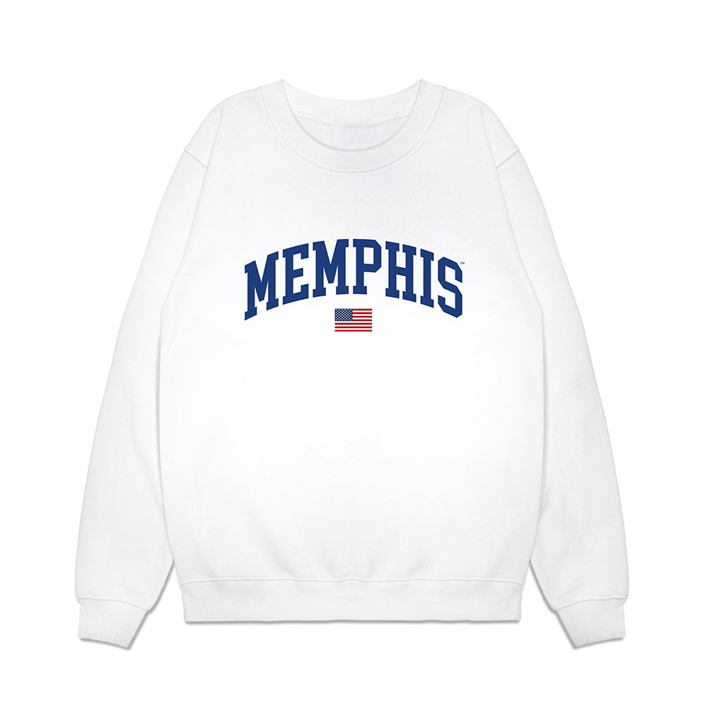 Memphis - NCAA Baseball : Trae Cassidy - USA Premium Crewneck Sweatshirt-0