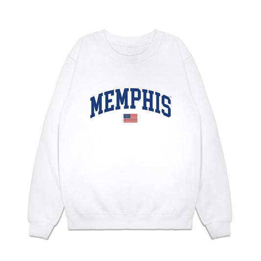 Memphis - NCAA Baseball : Brayden Sanders - USA Raglan Premium Crewneck Sweatshirt-0