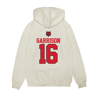 Arkansas State - NCAA Baseball : Cooper Garrison - USA Raglan Premium Hooded Sweatshirt-1