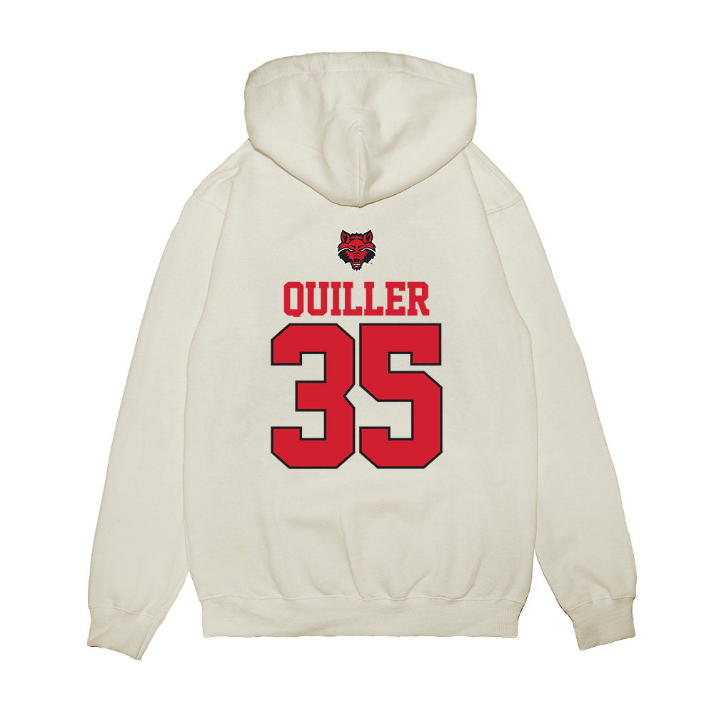 Arkansas State - NCAA Baseball : Ashton Quiller - USA Raglan Premium Hooded Sweatshirt-1