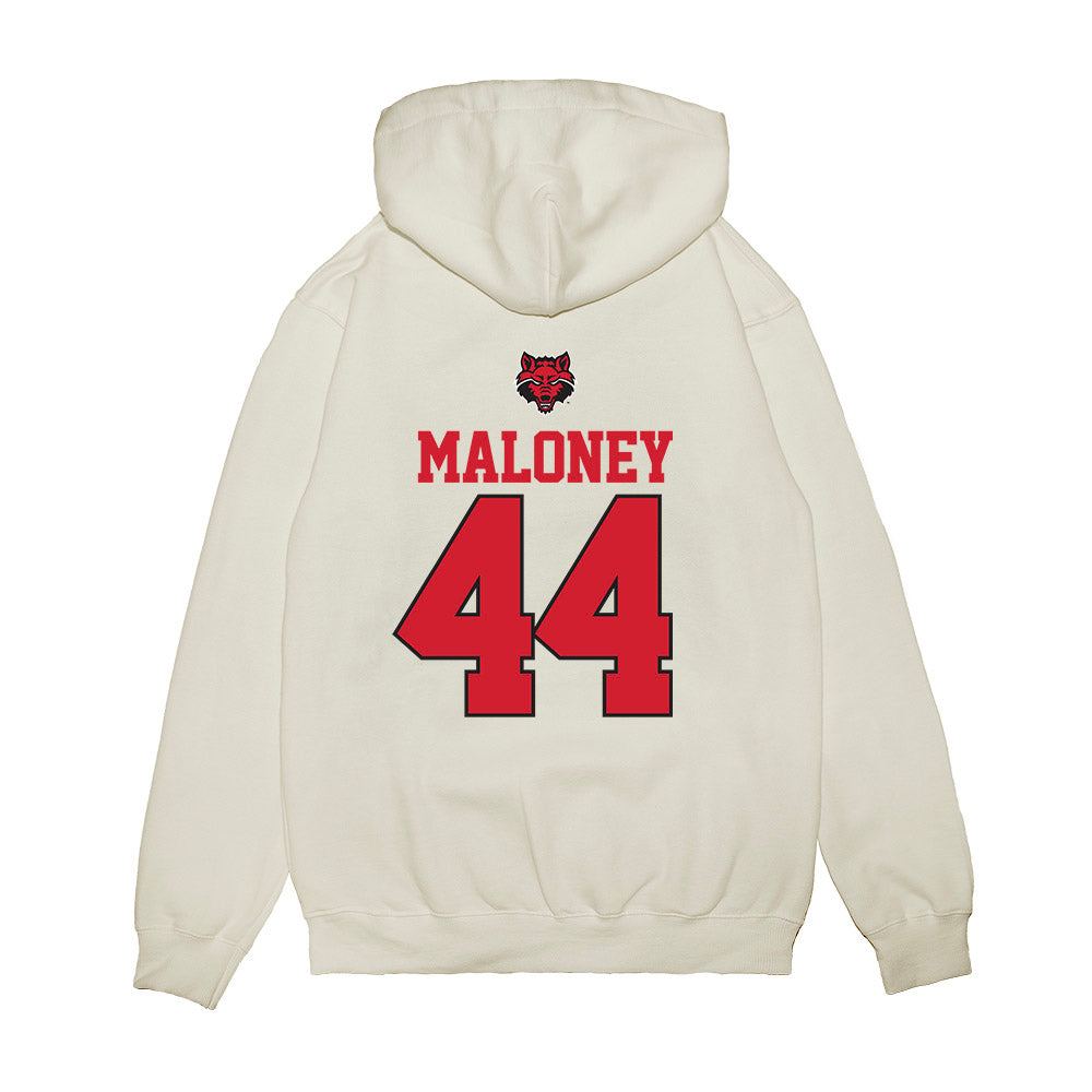 Arkansas State - NCAA Baseball : Collin Maloney - USA Raglan Premium Hooded Sweatshirt-1