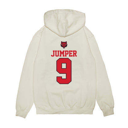 Arkansas State - NCAA Baseball : Cross Jumper - USA Raglan Premium Hooded Sweatshirt-1