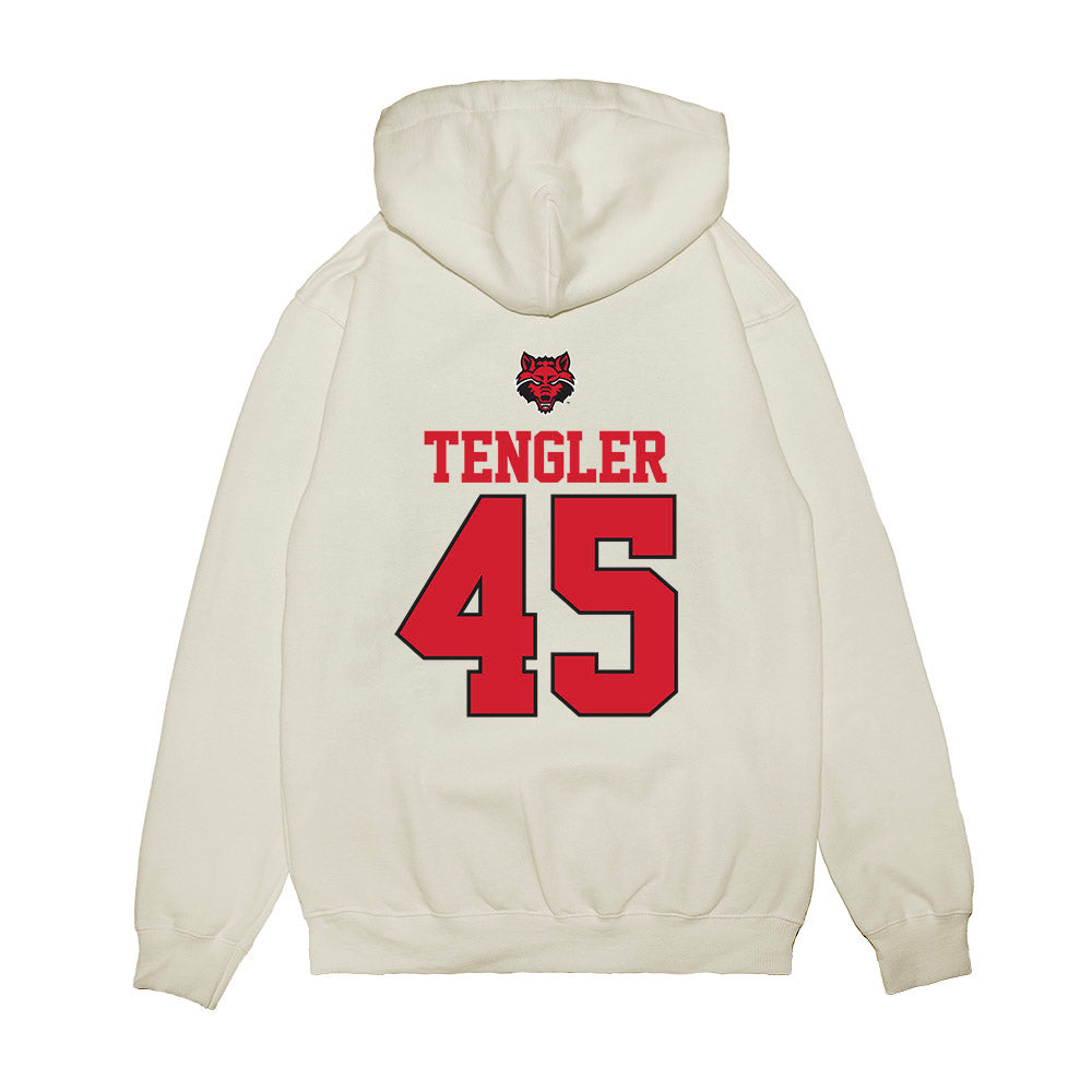 Arkansas State - NCAA Baseball : Ckyler Tengler - USA Raglan Premium Hooded Sweatshirt-1