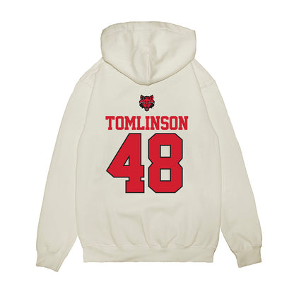Arkansas State - NCAA Baseball : Houston Tomlinson - USA Raglan Premium Hooded Sweatshirt-1