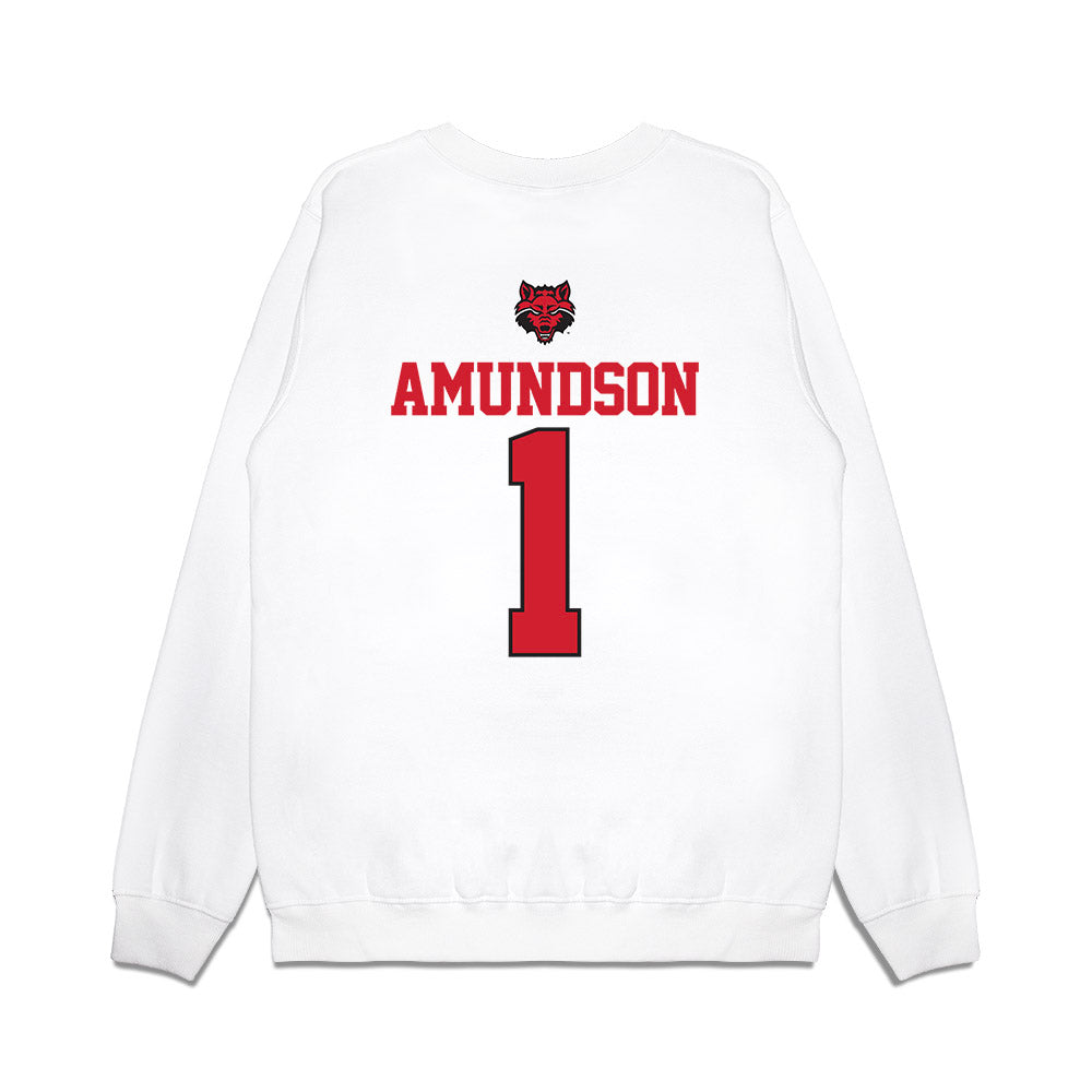 Arkansas State - NCAA Baseball : Kaden Amundson - USA Raglan Premium Crewneck Sweatshirt-1