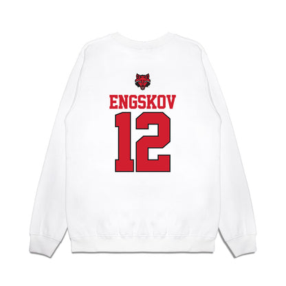 Arkansas State - NCAA Baseball : Patrick Engskov - USA Raglan Premium Crewneck Sweatshirt-1