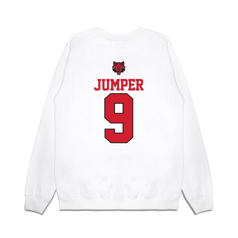 Arkansas State - NCAA Baseball : Cross Jumper - USA Raglan Premium Crewneck Sweatshirt-1