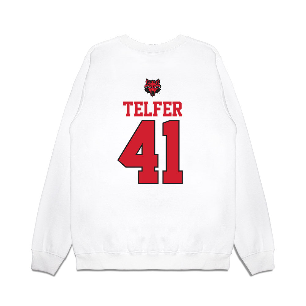 Arkansas State - NCAA Baseball : Tatem Telfer - USA Raglan Premium Crewneck Sweatshirt-1
