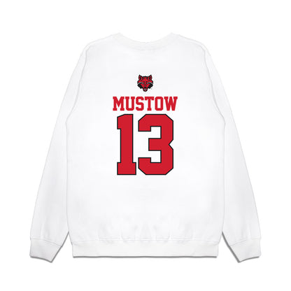 Arkansas State - NCAA Baseball : Adam Mustow - USA Raglan Premium Crewneck Sweatshirt-1