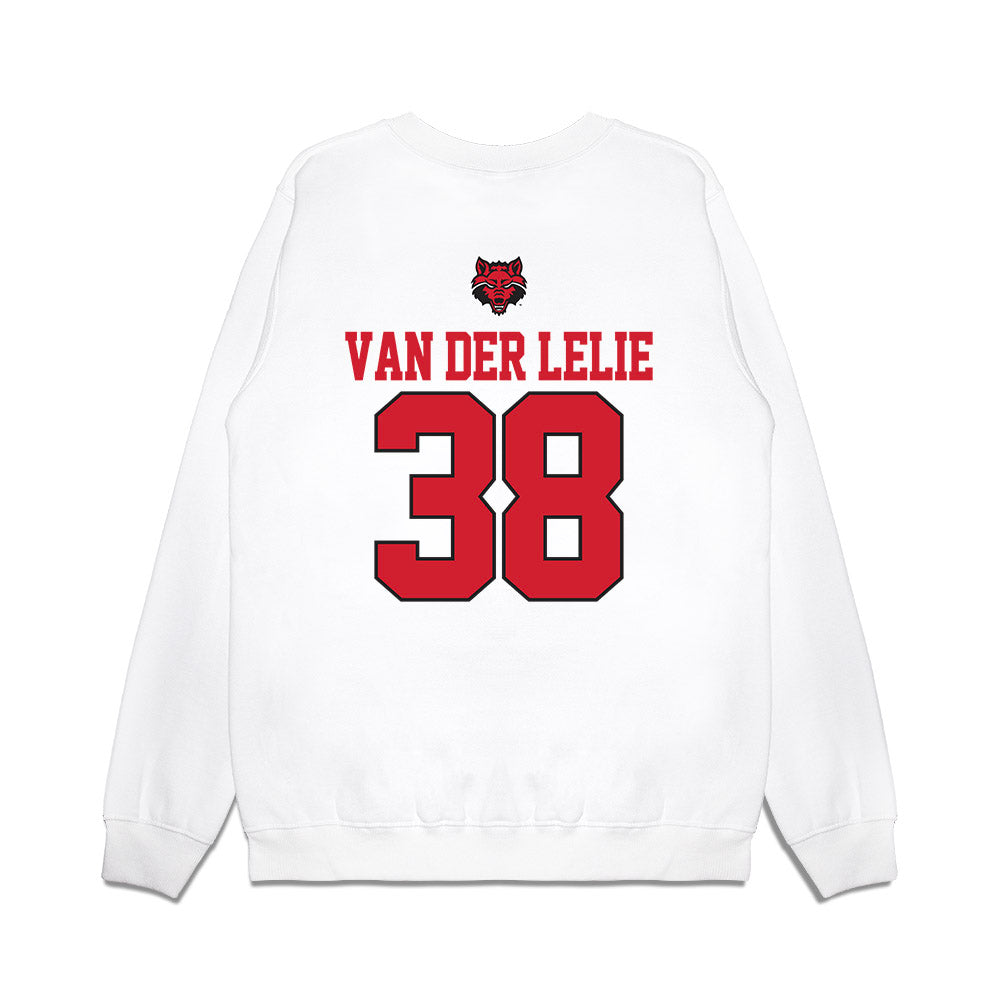 Arkansas State - NCAA Baseball : Jelle van der Lelie - USA Raglan Premium Crewneck Sweatshirt-1