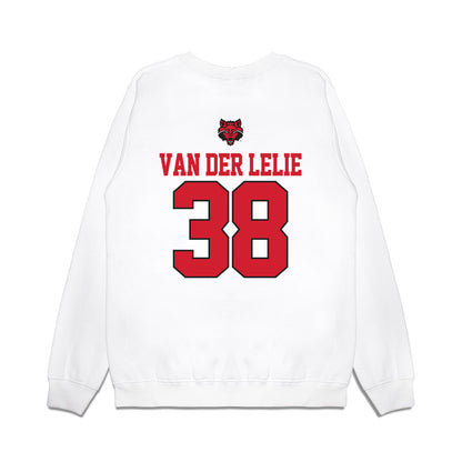 Arkansas State - NCAA Baseball : Jelle van der Lelie - USA Raglan Premium Crewneck Sweatshirt-1