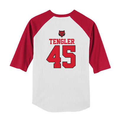 Arkansas State - NCAA Baseball : Ckyler Tengler - USA Raglan Youth Raglan T-Shirt-1