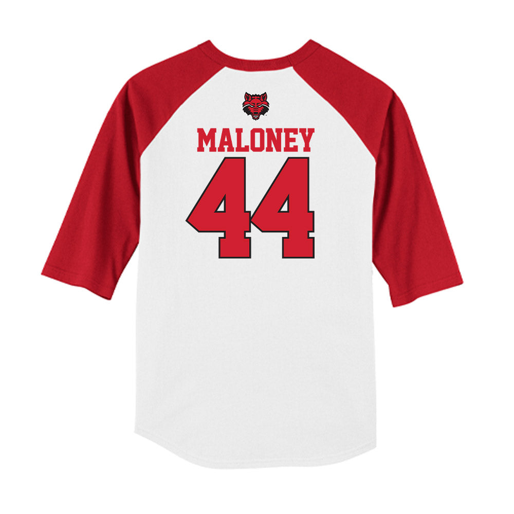 Arkansas State - NCAA Baseball : Collin Maloney - USA Raglan Raglan Shirt-1