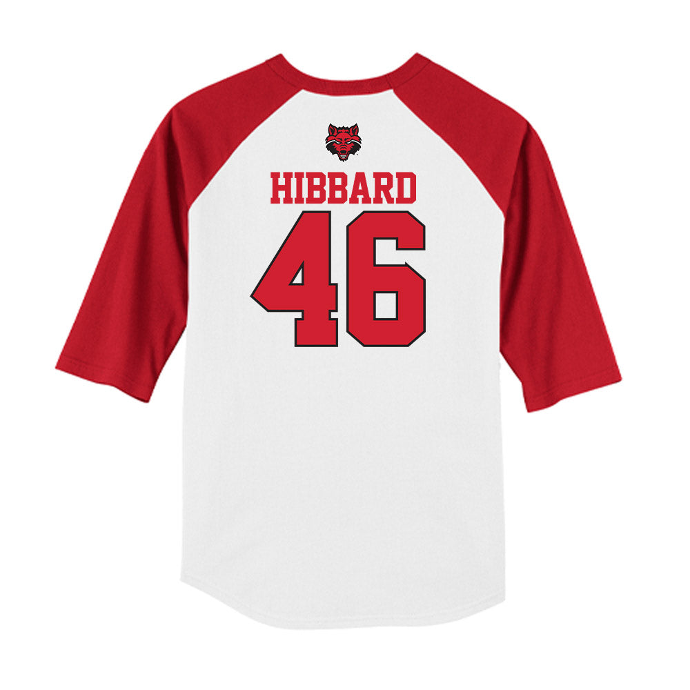 Arkansas State - NCAA Baseball : Jack Hibbard - USA Raglan Raglan Shirt-1