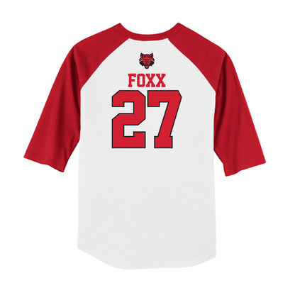 Arkansas State - NCAA Baseball : Jalen Foxx - USA Raglan Raglan Shirt-1