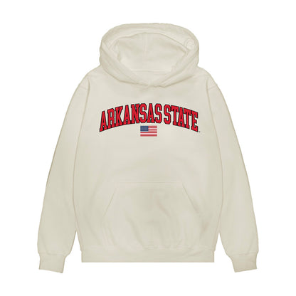 Arkansas State - NCAA Baseball : Tatem Telfer - USA Raglan Premium Hooded Sweatshirt-0