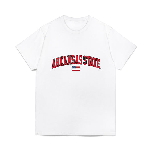 Arkansas State - NCAA Baseball : Cross Jumper - USA Raglan Comfort Colors T-Shirt-0