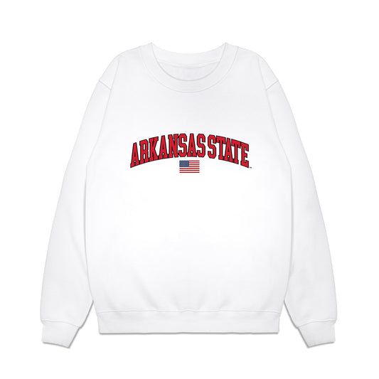 Arkansas State - NCAA Baseball : Kaden Amundson - USA Raglan Premium Crewneck Sweatshirt-0