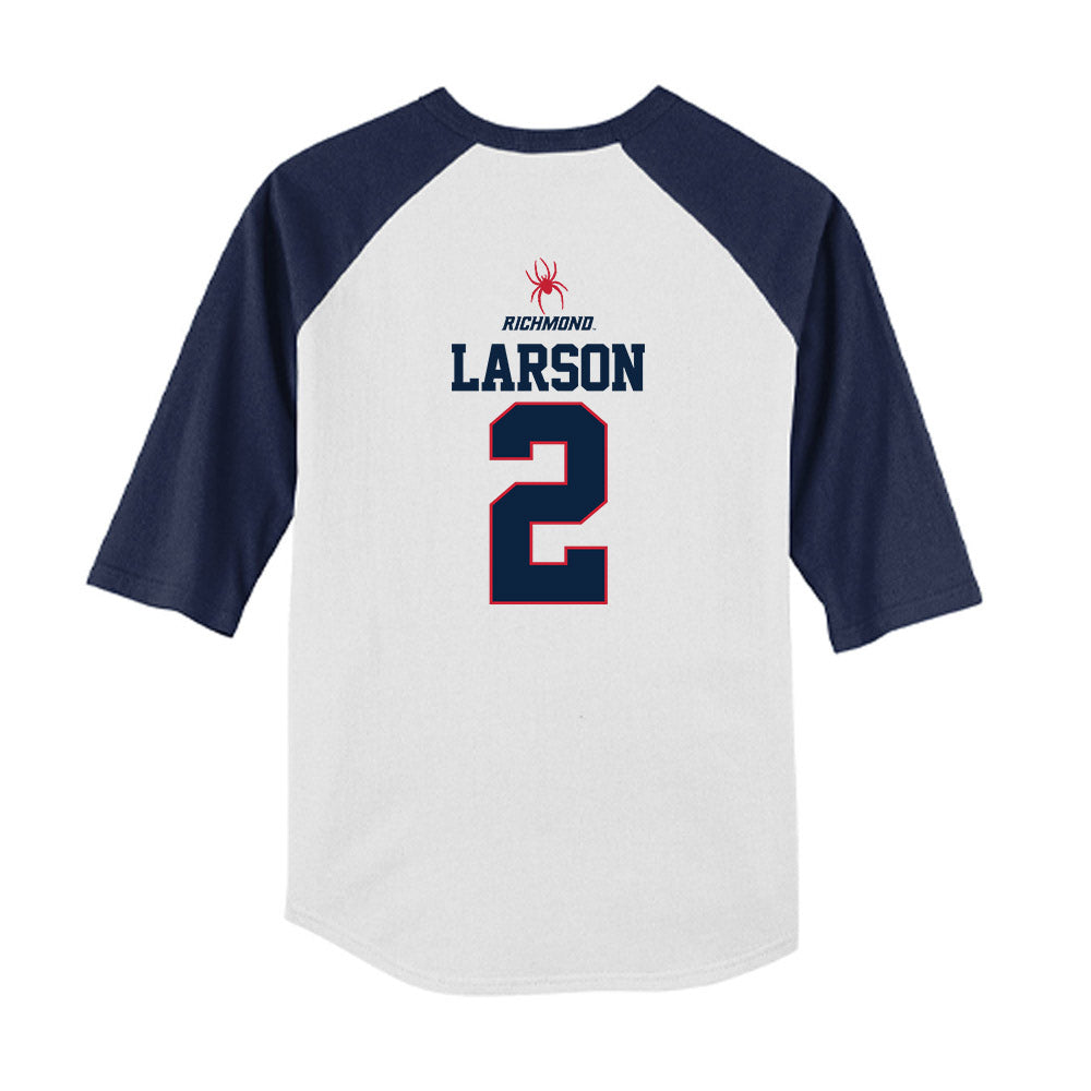 Richmond - NCAA Baseball : Connor Larson - USA Raglan Youth Raglan T-Shirt-1