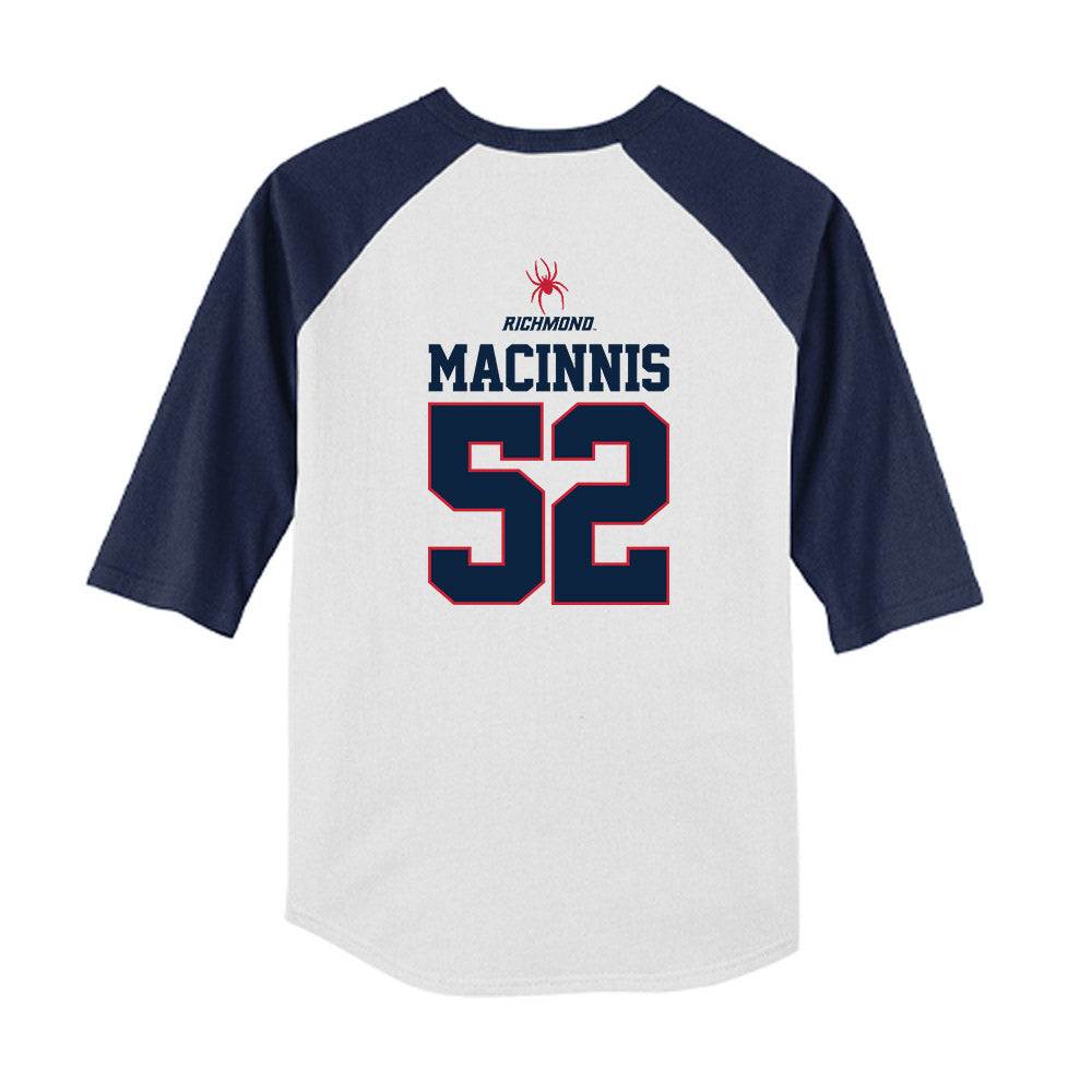 Richmond - NCAA Baseball : Spencer MacInnis - USA Raglan Youth Raglan T-Shirt-1