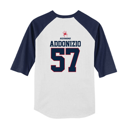 Richmond - NCAA Baseball : Treyor Addonizio - USA Raglan Youth Raglan T-Shirt-1
