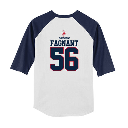 Richmond - NCAA Baseball : James Fagnant - USA Raglan Youth Raglan T-Shirt-1