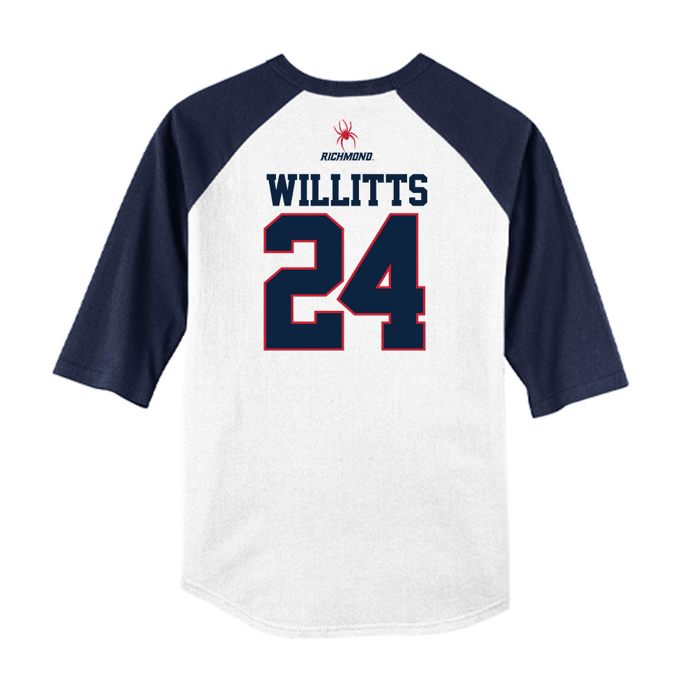 Richmond - NCAA Baseball : Josh Willitts - USA Raglan Raglan Shirt-1