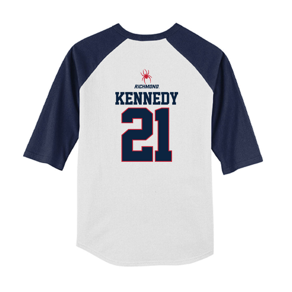Richmond - NCAA Baseball : Grant Kennedy - USA Youth Raglan T-Shirt-1