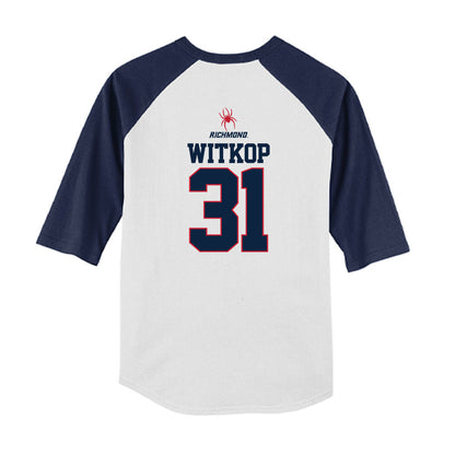 Richmond - NCAA Baseball : Paul Witkop - USA Raglan Youth Raglan T-Shirt-1