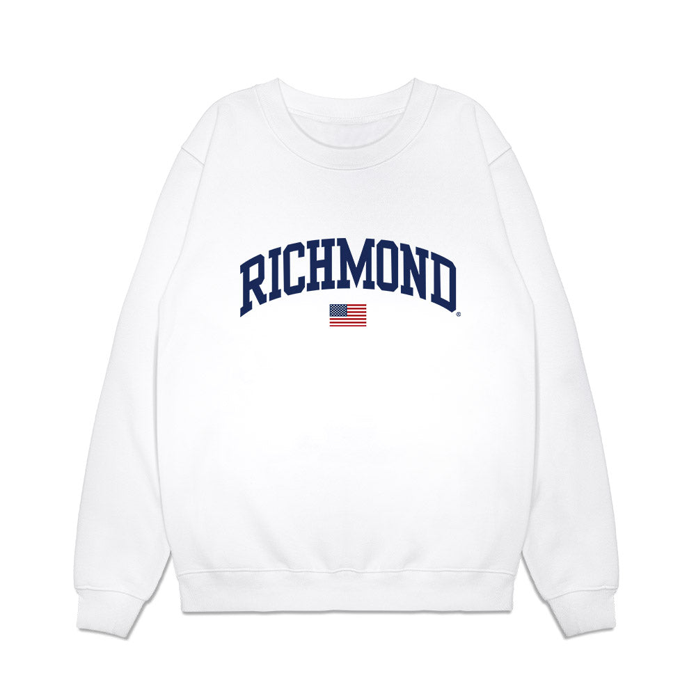 Richmond - NCAA Baseball : Treyor Addonizio - USA Raglan Premium Crewneck Sweatshirt-0