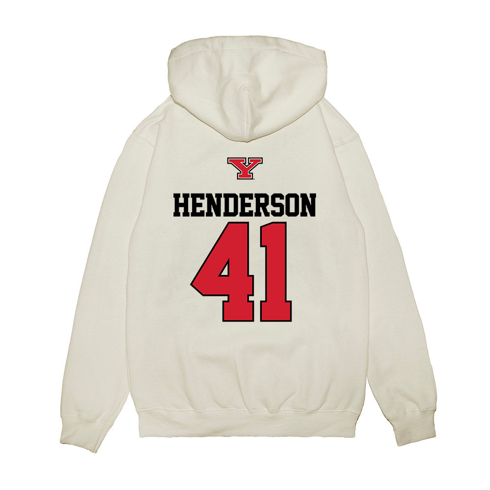 Youngstown State - NCAA Baseball : Mark Henderson - USA Raglan Premium Hooded Sweatshirt-1